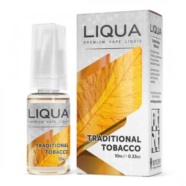 LIQUA Eliquid TRADITIONAL TOBACCO 10ML