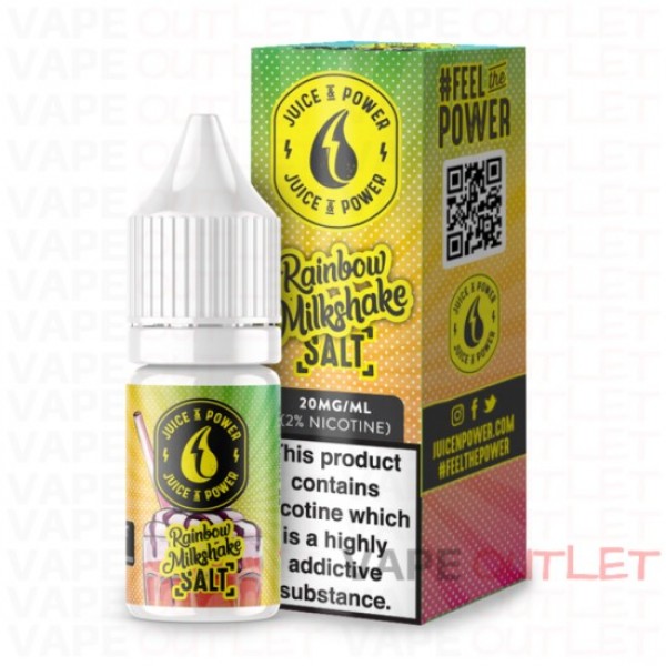 JUICE N POWER SALT Eliquid RAINBOW MILKSHAKE