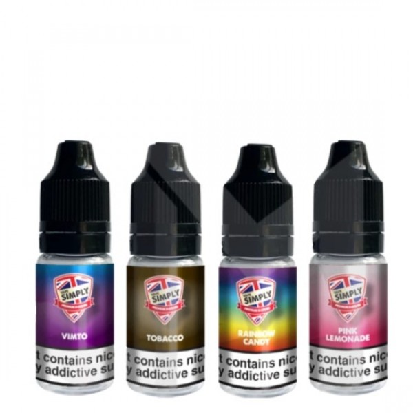 VAPE SIMPLY 50/50 Eliquids 10ML 3MG