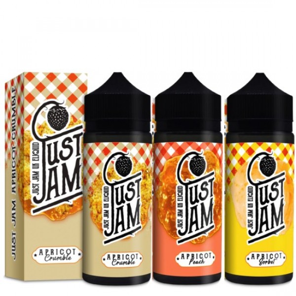 JUST JAM APRICOT RANGE Eliquid Shortfills 120ML