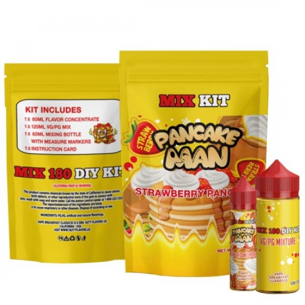 VAPE BREAKFAST CLASSICS Eliquid STRAWBERRY PANCAKES DIY Mix Kit 180ML