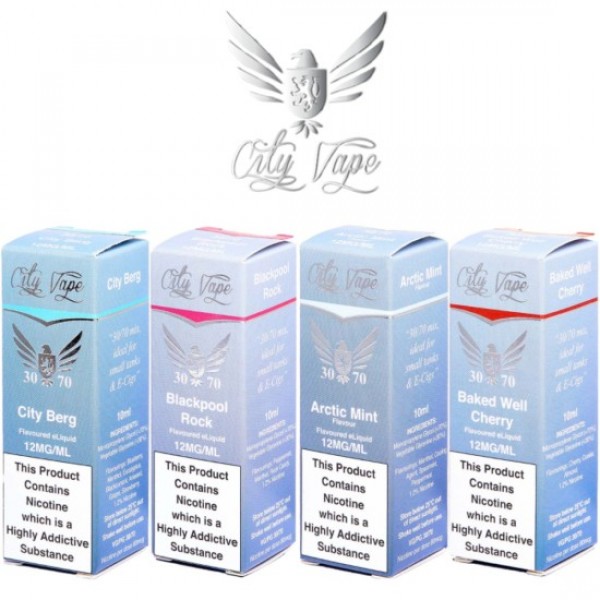 CITY VAPE 30/70 Eliquids 10ML 5-PACK