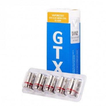 VAPORESSO GTX PM80 VAPE COILS 5PCS