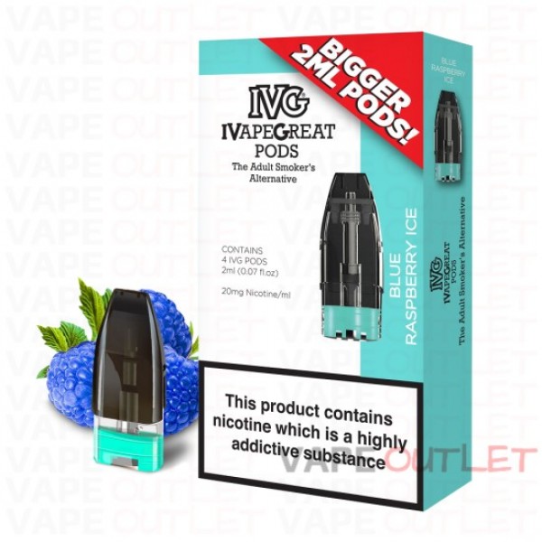 I VG PODS Eliquid BLUE RASPBERRY 4PCS