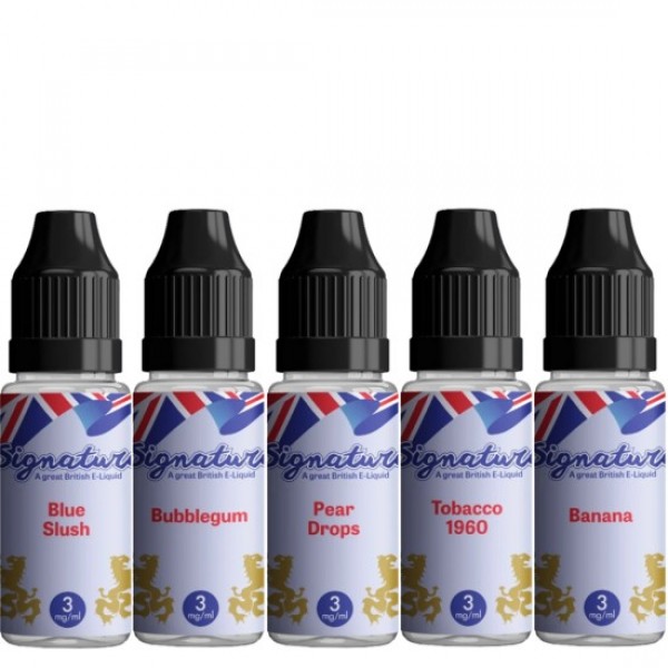 SIGNATURE 50/50 10ML Eliquids 10-PACK