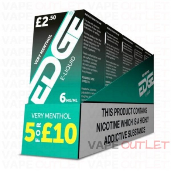 EDGE Eliquid VERY MENTHOL 5-PACK