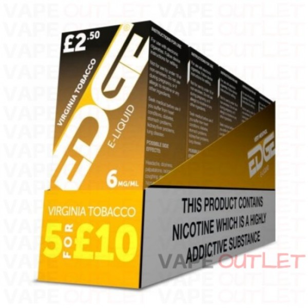 EDGE Eliquid VIRGINIA TOBACCO 5-PACK