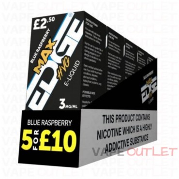 EDGE MAX Eliquid BLUE RASPBERRY 5-PACK