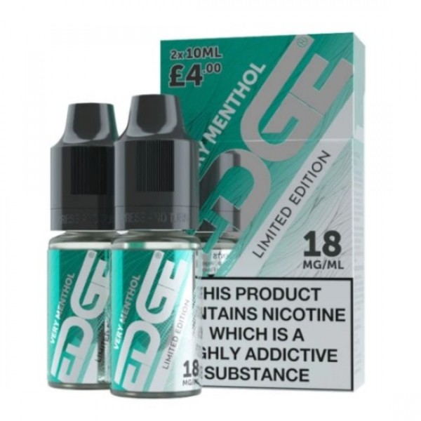 EDGE Eliquid VERY MENTHOL Limited Edition DUAL PACK