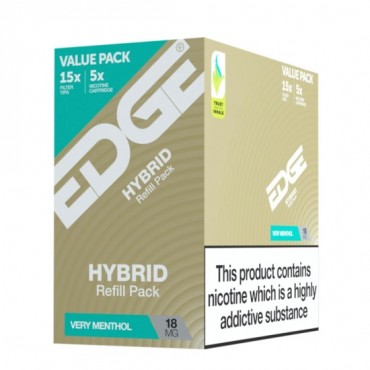 EDGE HYBRID Eliquid VERY MENTHOL REFILL 5-PACK