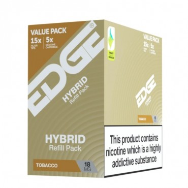 EDGE HYBRID Eliquid BRITISH TOBACCO REFILL 5-PACK