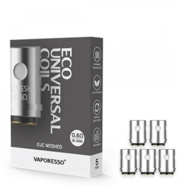 VAPORESSO EUC ECO UNIVERSAL MESHED VAPE COILS 5PCS