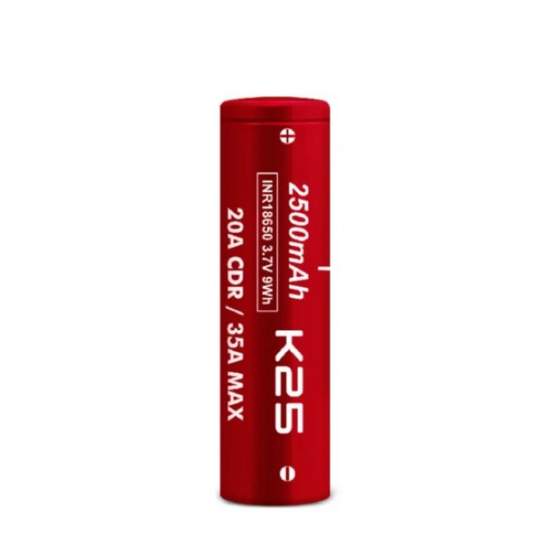 VAPCELL K25 18650 BATTERY 2500MAH 20A